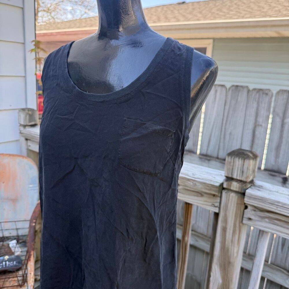 Joie Black Pocket Tank Top Lightweight Relaxed Fit Minimalist Staple